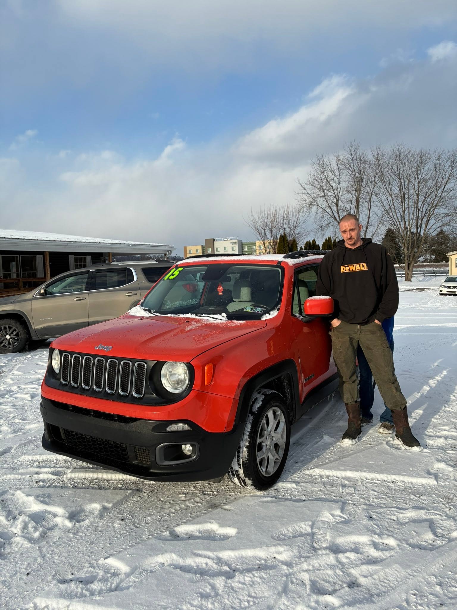 Susquehanna Auto World customer with their vehicle at delivery (1 of 6)