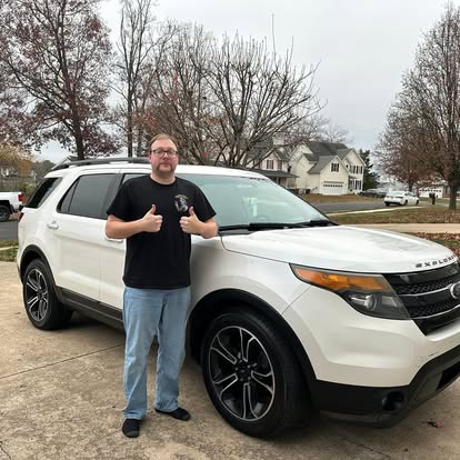Susquehanna Auto World customer with their vehicle at delivery (4 of 6)